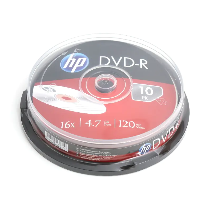 ⁨HP DVD-R 4.7GB 16X CAKE*10 13058 / 69315⁩ w sklepie Wasserman.eu