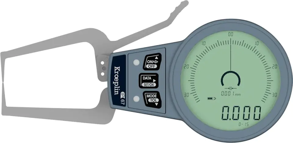 ⁨Macki do pomiarow zewnetrznych 0-15mm,ostrze:R0,4mm KRÖPLIN⁩ w sklepie Wasserman.eu