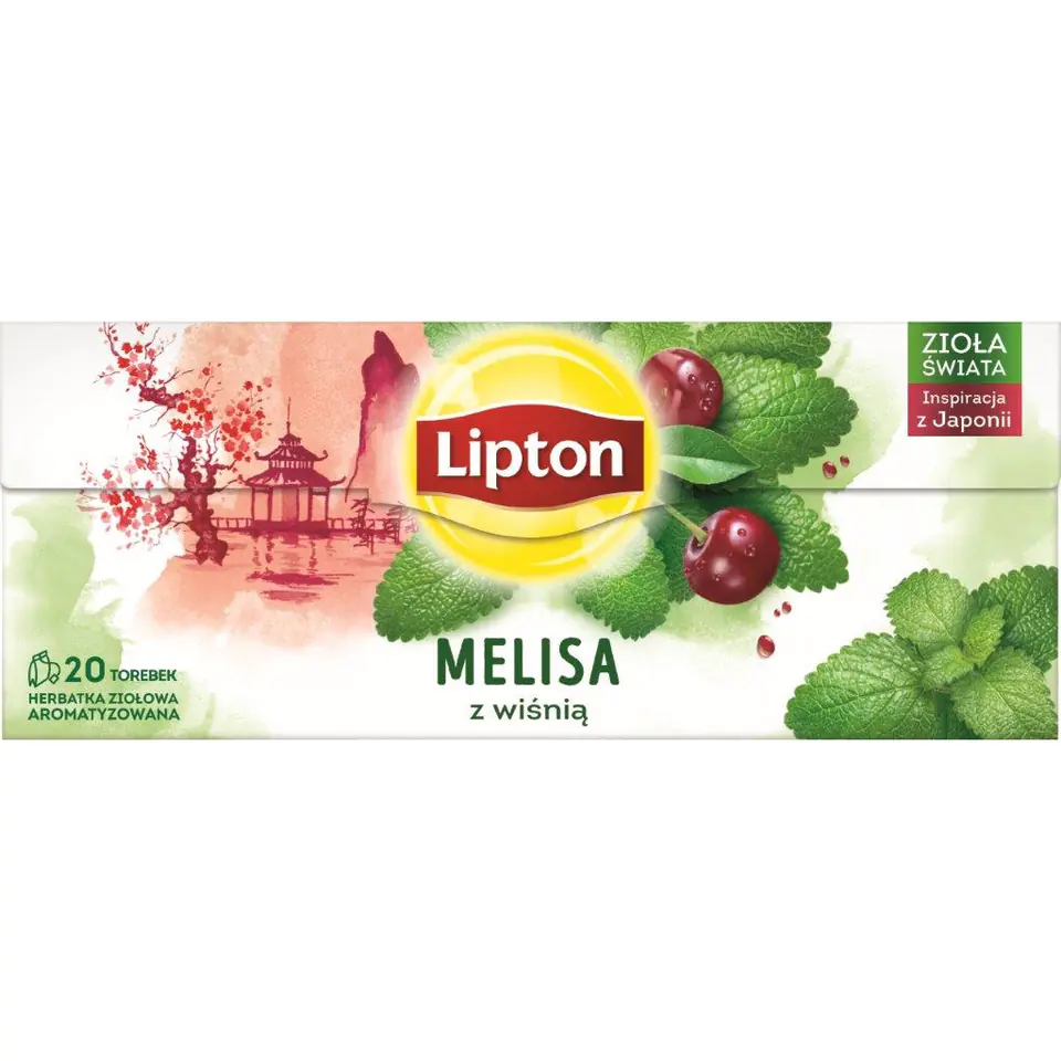 ⁨Tea LIPTON lemon balm cherry 20SERx12 PL 67833587 LIPTON⁩ at Wasserman.eu