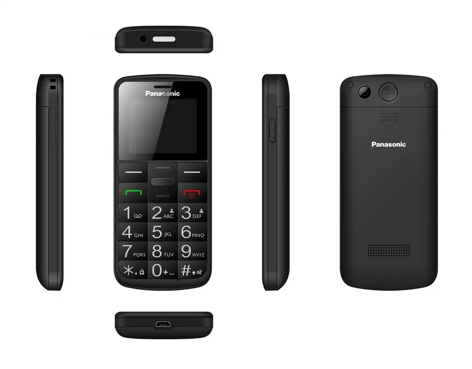 Mobile phone for senior KX-TU110 black at Wasserman.eu