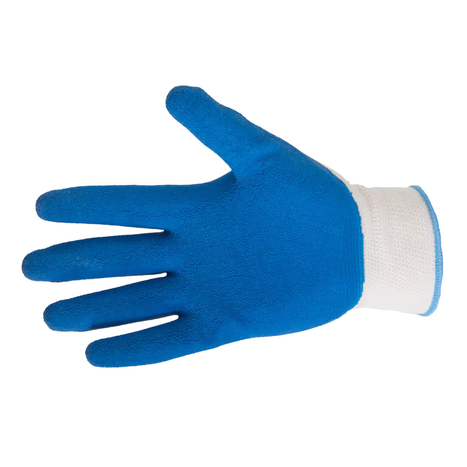 ⁨GLOVES LATEX BLUE-WHITE L210511P, 12 PAIRS, "11", CE, LAHTI⁩ at Wasserman.eu