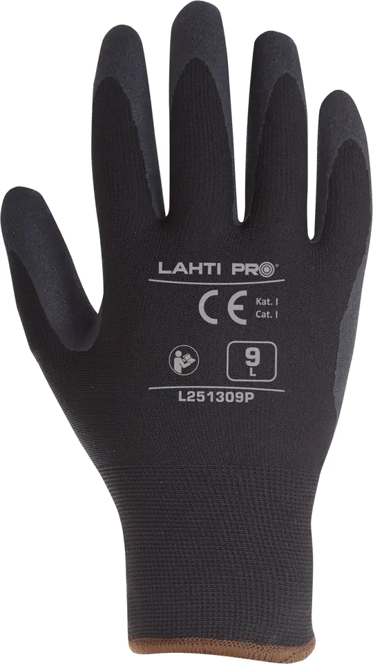 ⁨GLOVES WINTER BLACK L251308P, CARD, "8", CE, LAHTI⁩ at Wasserman.eu