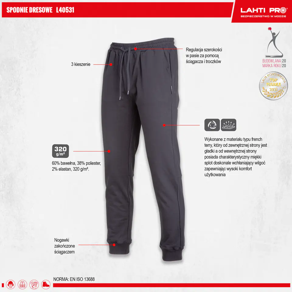 ⁨TRACKSUIT BOTTOMS BLACK, "S", CE, LAHTI⁩ at Wasserman.eu