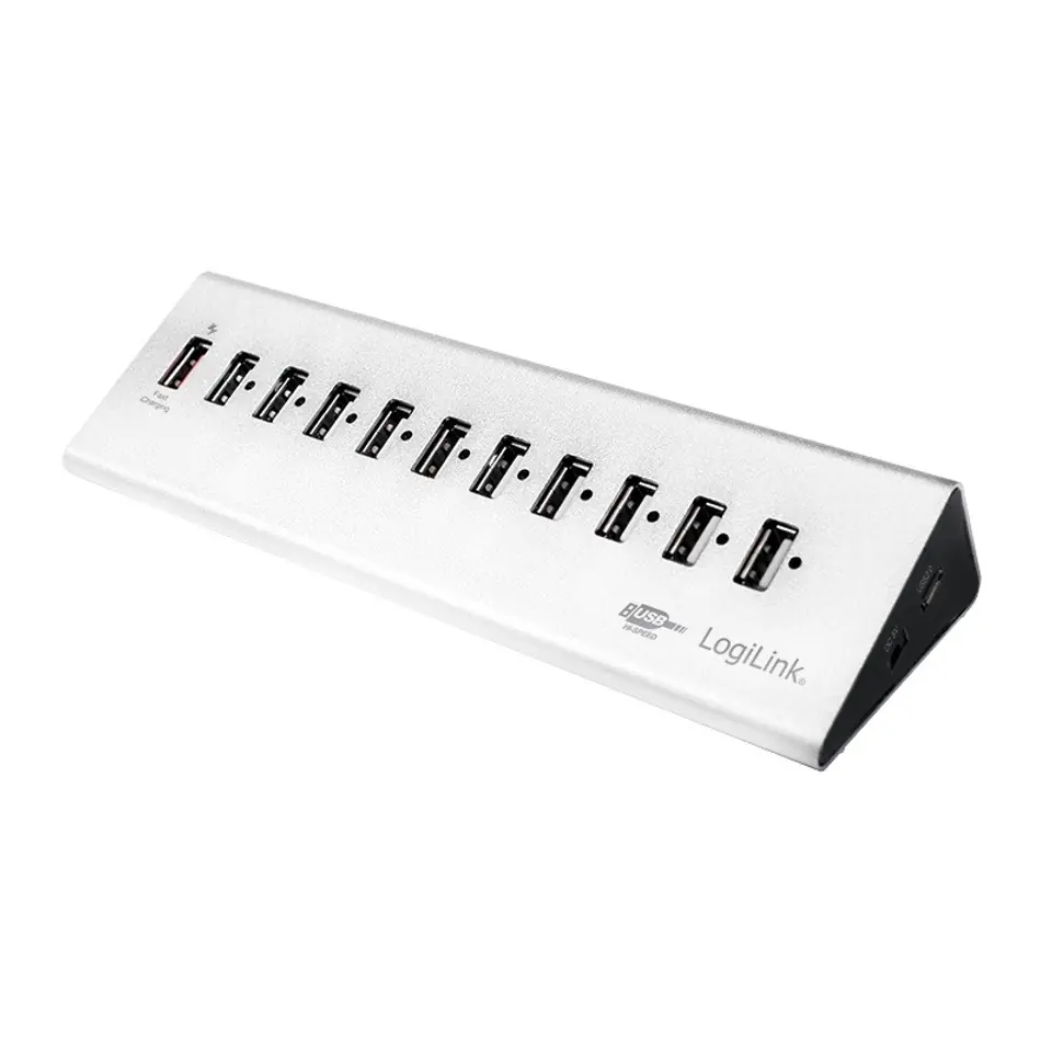 High USB 2.0 speed hub 10-port at Wasserman.eu
