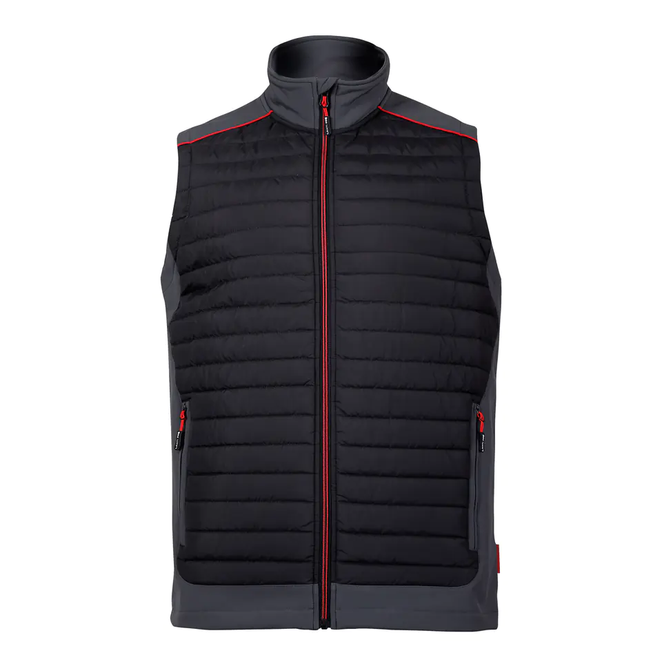 VEST, PADDED, BLACK-GREY-RED, "S", CE, LAHTI at Wasserman.eu