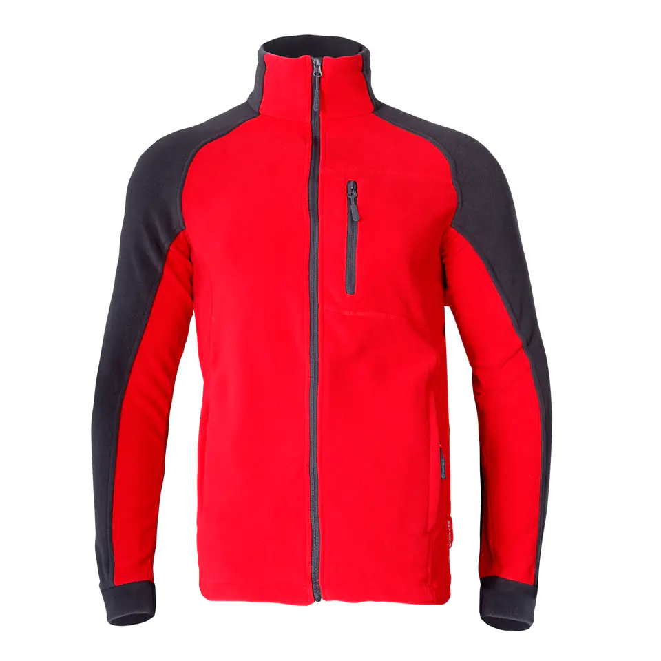 ⁨FLEECE JACKET, RED AND GREY, "S", CE, LAHTI⁩ at Wasserman.eu