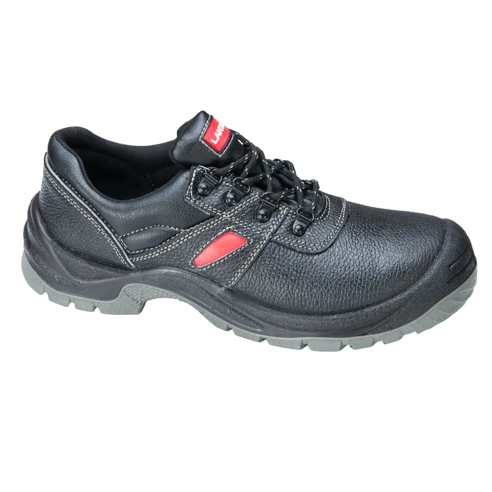 SHOES, LEATHER, BLACK-RED, S3 SRA, "47", CE, LAHTI at Wasserman.eu