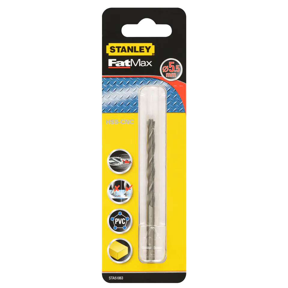 ⁨WIERTŁO DO METALU HSS-CNC FAT MAX FI=5.5 MM⁩ w sklepie Wasserman.eu