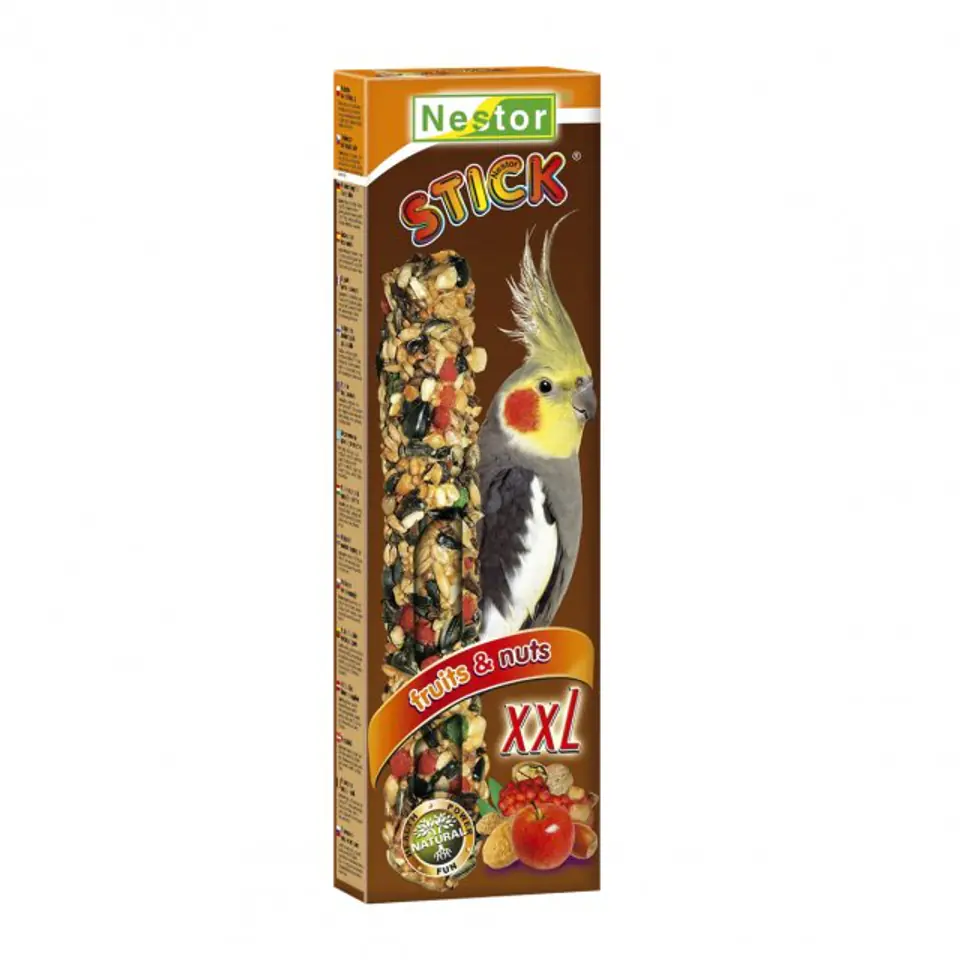 ⁨NESTOR COB XXL PARROT MEDIUM FRUIT-WALNUT 150g⁩ at Wasserman.eu