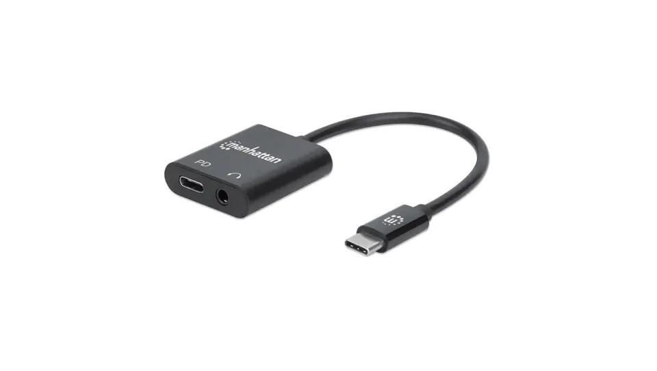 ⁨USB-C to Jack 3.5mm Headphone Adapter with USB-C PD⁩ at Wasserman.eu