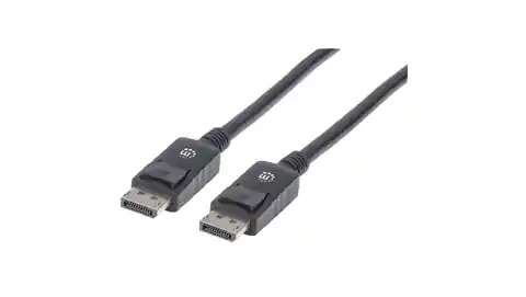 ⁨DisplayPort 1.2 DP-DP M/M 4K * 60Hz 2m schwarzes Kabel⁩ im Wasserman.eu