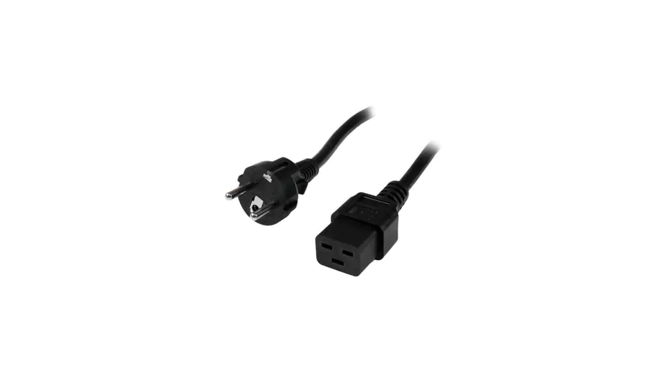 ⁨POWER CABLE IEC320 SCHUKO TO C19 16A 2.5M BLACK⁩ at Wasserman.eu