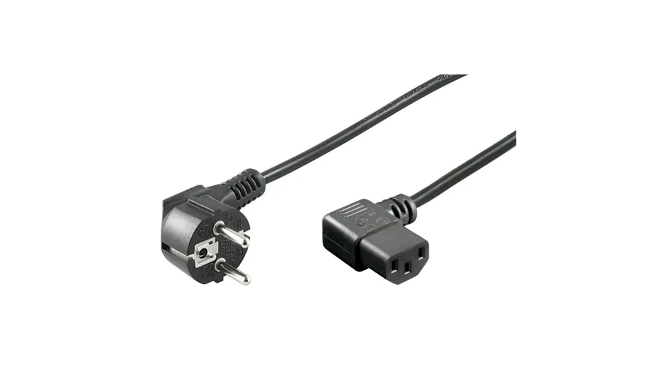 ⁨IEC320 SCHUKO TO C13 10A 2M POWER CABLE ANGLED⁩ at Wasserman.eu