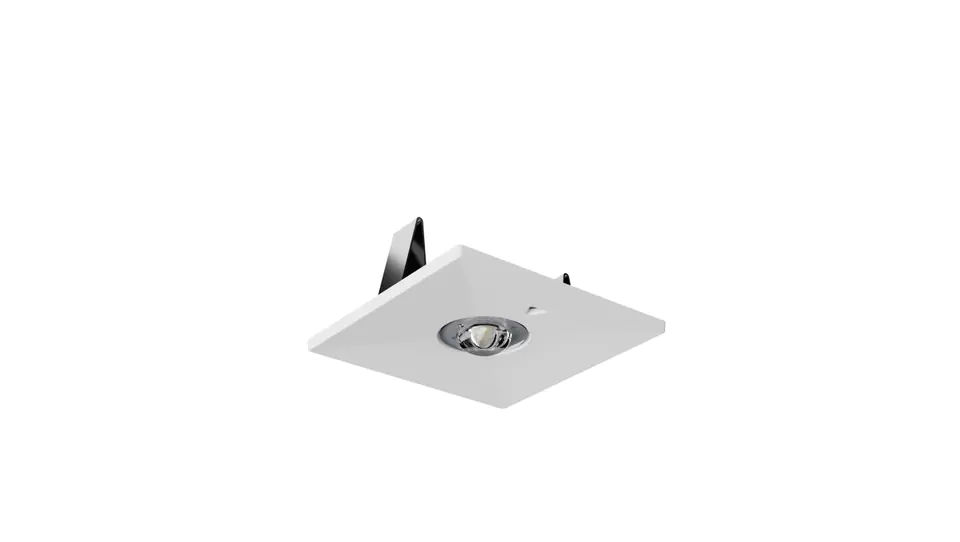 ⁨Oprawa awaryjna LV3P IP20 LED 1W (opt. otwarta) 1h jednozadaniowa biała LV3P/O/1W/B/1/SE/X/WH⁩ w sklepie Wasserman.eu