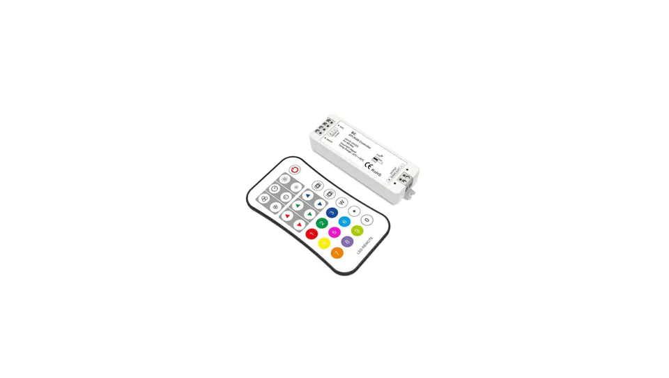 ⁨Kontroler led RGB/RGBW IC Digital SC+R9 27 key do taśm led cyfrowych RF 5-24V WS2811 / WS2812 / WS2813 / WS2815 / TM1814⁩ w sklepie Wasserman.eu