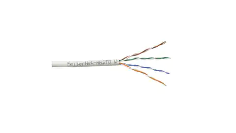 ⁨Emiter Net UTP (U/UTP) cat.5e 350 MHz cable, standard gray wire K/EMITERNET-UTP5EPVC-STD. /305m/⁩ at Wasserman.eu