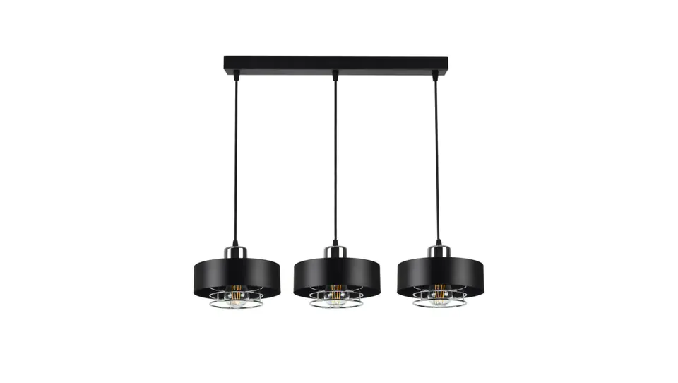 ⁨LOFT IDA-S W2 3xE27 hanging black-silver⁩ at Wasserman.eu