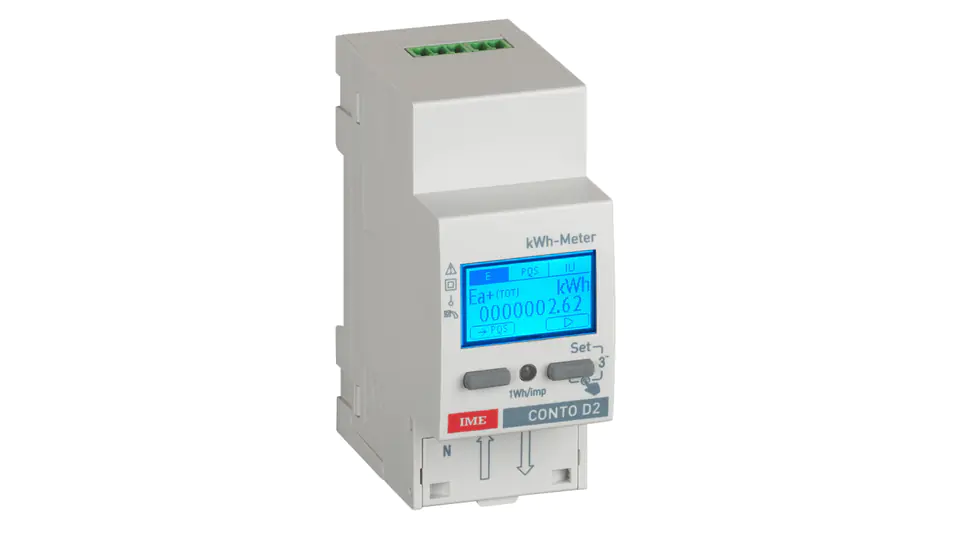 ⁨Energy meter Wh/Varh 1F direct measurement 63A with output rs485 2 tariffs 2 modules CE2DF3DTCL1⁩ at Wasserman.eu