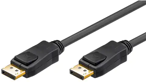 ⁨Kabel DisplayPort 1.2 czarny 5m 49961⁩ w sklepie Wasserman.eu