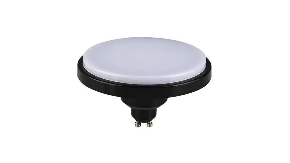 ⁨Żarówka GALAXY ES111 LED 12W B/WW gu10 120 stopni 1200lm 230V AR111 ciepła biała obudowa czarna (bez otworów)⁩ w sklepie Wasserman.eu