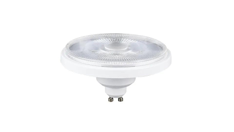 ⁨Żarówka SPACE ES111 LED 12W W/WW gu10 30 stopni 1200lm 230V AR111 ciepła biała obudowa biała (bez otworów)⁩ w sklepie Wasserman.eu