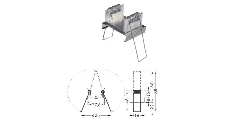 ⁨Bracket U9 spring/spring 1pcs V4620019S⁩ at Wasserman.eu