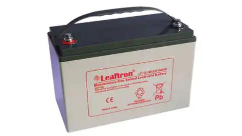 ⁨Akumulator AGM żelowy Leaftron LTL12-100 12V 100Ah Long Life 10l LTL12-100⁩ w sklepie Wasserman.eu