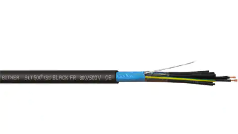 ⁨Control cable BiT 500 (St) BLACK FR 300/500V 12x2x1 SB2592 /drum/⁩ at Wasserman.eu