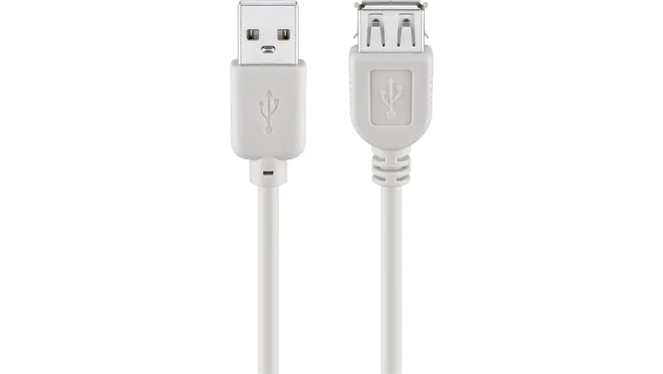 ⁨Hi-Speed USB 2.0 Extension Cable 0,6m Gray 68624⁩ at Wasserman.eu