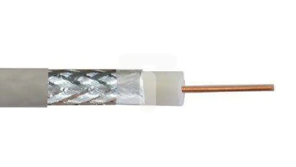 ⁨Coaxial Cable RG6 75 Ohm PN-EN 50117-2-4 Class A white PVC /500m/ DK-RG-5⁩ at Wasserman.eu