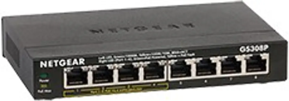 Netgear Switch Unmanage d 8xGE (4xPoE) - GS308P at Wasserman.eu