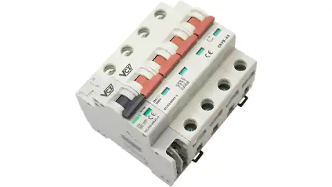 ⁨Rozłącznik izolacyjny z wyzwalaczem wzrostowym 4P 32A 1000V DC VCX CYKB63+MX+OFF⁩ w sklepie Wasserman.eu