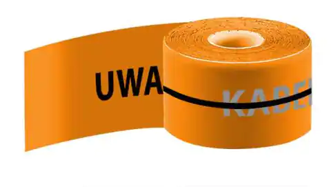 ⁨Warning cable film TOL25 25cm ATTENTION TELECOMMUNICATION CABLE orange /100m/ 68479⁩ at Wasserman.eu