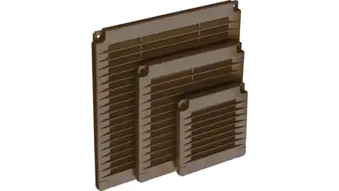 ⁨Grille with plugs 250x250 brown 02-324⁩ at Wasserman.eu