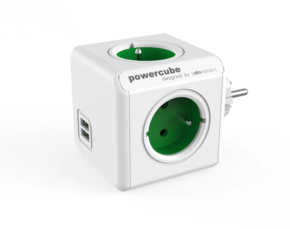 ⁨PowerCube Original USB 2202GN/FROUPC Green⁩ at Wasserman.eu