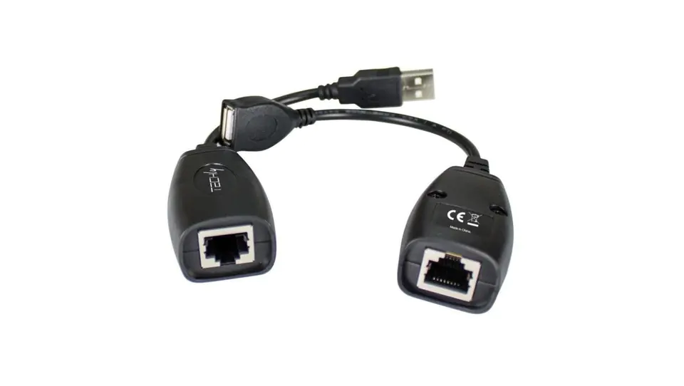 ⁨USB Extender extension cable up to 50m over RJ45 network cable⁩ at Wasserman.eu