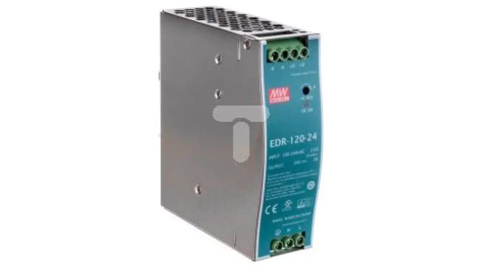 ⁨Zasilacz impulsowy 12VDC 10A 120W EDR-120-12⁩ w sklepie Wasserman.eu