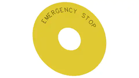 ⁨Etykieta żółta samoprzylepna średnica zewn. 75mm średnica wew. 23mm 3su1900-0bc31-0da0⁩ w sklepie Wasserman.eu