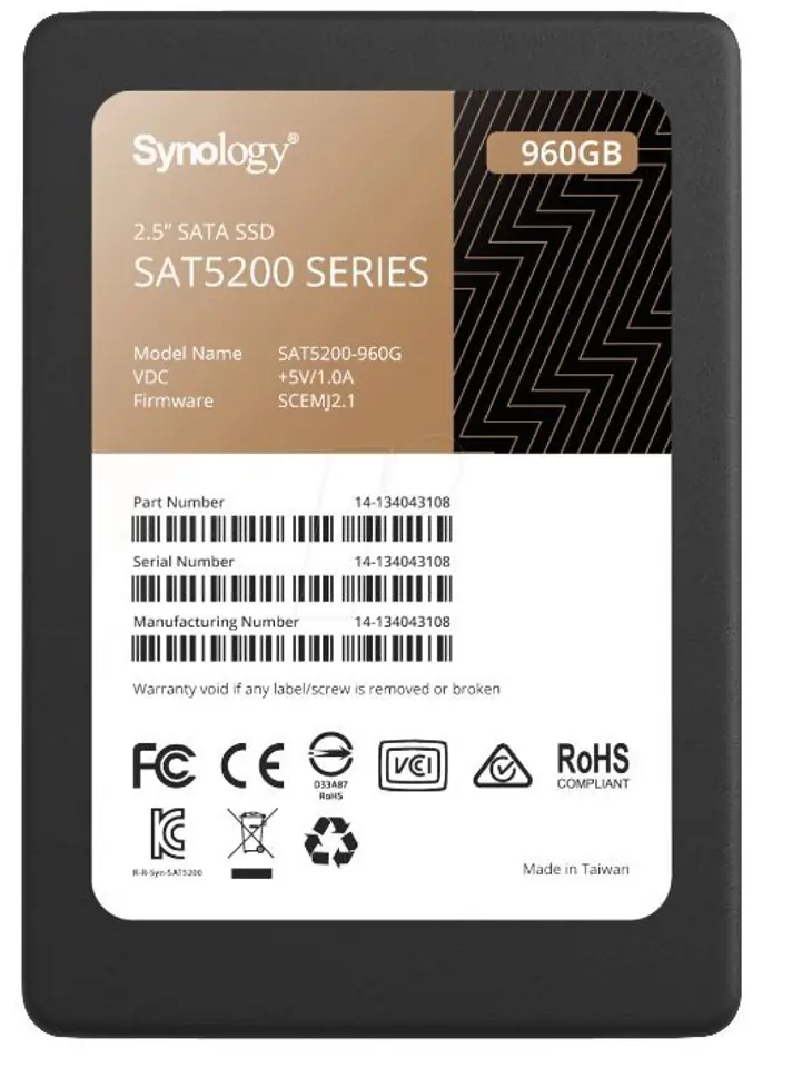 Hard disc SAT5200-960G 960GB 2,5 7mm SATA 6Gb/s at Wasserman.eu