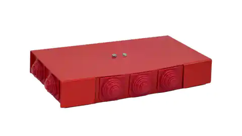 ⁨Puszka przeciwpożarowa PIP-2AN R2x3x4 prostokątna, E90, rozgałęźna, wymiary 88x30x166mm, czerwony 84622646⁩ w sklepie Wasserman.eu