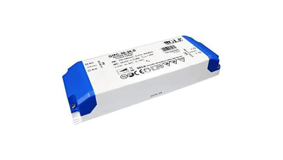 ⁨GLP LED Power Supply GTPC-50-24-D 50W 24V DC 2,08A furniture TRIAC dimmable / dimmable⁩ at Wasserman.eu