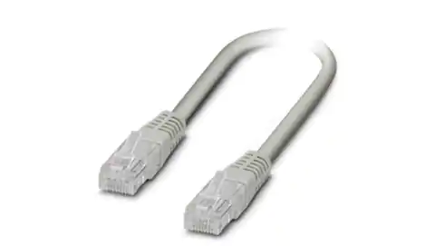 ⁨Kabel krosowy patchcord UTP kat.5 10m NBC-R4AC/10,0-UTP GY/R4AC⁩ w sklepie Wasserman.eu