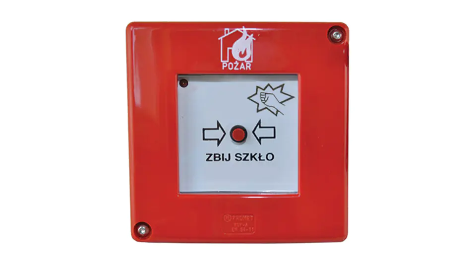 ROP-A bez młoteczka 1xLED czerwona migająca styki XY, W0-ROP-A D1/2K XY CB 0 w sklepie Wasserman.eu