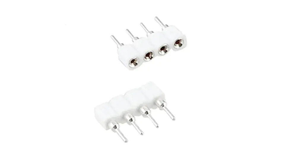 ⁨Złączka do taśmy led rgb 4-pin żeńska grzebyk 1szt⁩ w sklepie Wasserman.eu