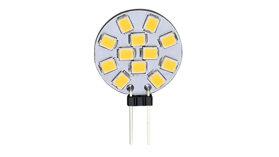 ⁨Źródło światła LEDOM G4 12 SMD2835 12V AC/DC 2W 140lm 3000K /243929/⁩ w sklepie Wasserman.eu