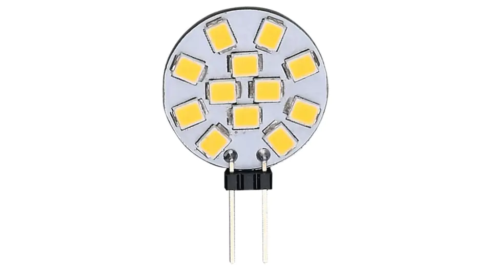 ⁨Źródło światła LEDOM G4 12 SMD2835 12V AC/DC 2W 140lm 6000K /243936/⁩ w sklepie Wasserman.eu