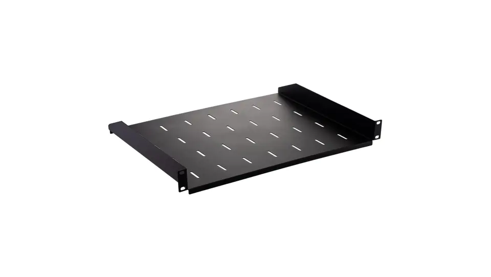 ⁨Fixed shelf for RACK cabinet 19 inch 1U 350mm black NEKU⁩ at Wasserman.eu