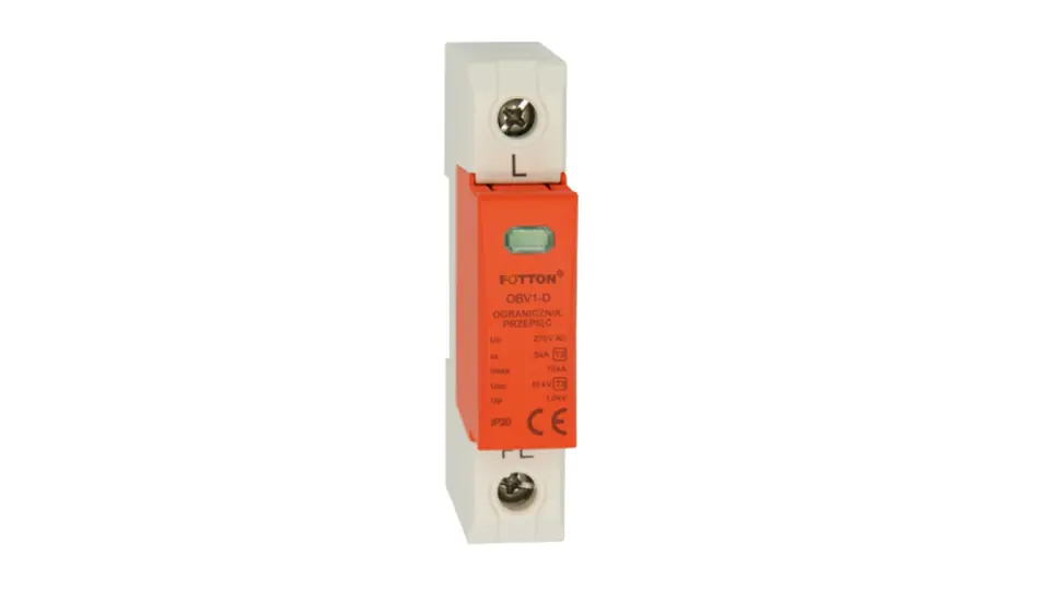 ⁨Surge arrester type 1+2 1P FOTTON OBV26 BC 275V AC⁩ at Wasserman.eu