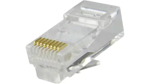 ⁨Modular plug RJ45 8P8C cat.5e unshielded UTP NEKU wire /bag 100pcs/⁩ at Wasserman.eu