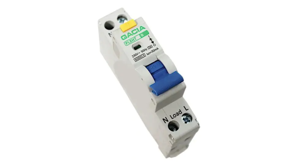 ⁨RCD with overcurrent member 1P 10A B 30mA type A GACIA⁩ at Wasserman.eu